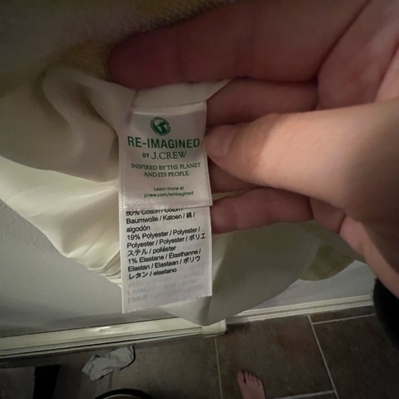 J Crew - Button Front Mini Skirt in Gingham Plaid Terry Tweed - Picture 6 of 7